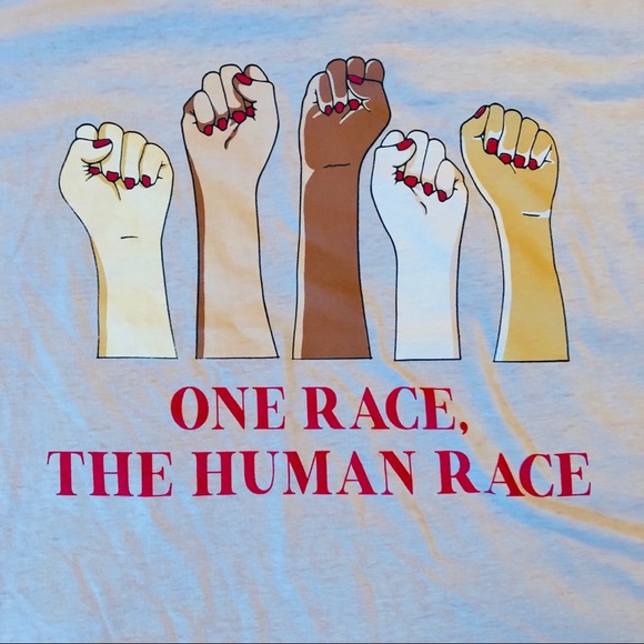 SABLE SKY One Race The Human Race T’Shirt - Picture 7 of 9
